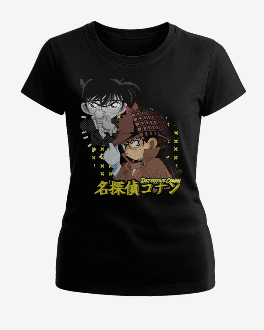 Polera de Mujer Negro de Detective Conan