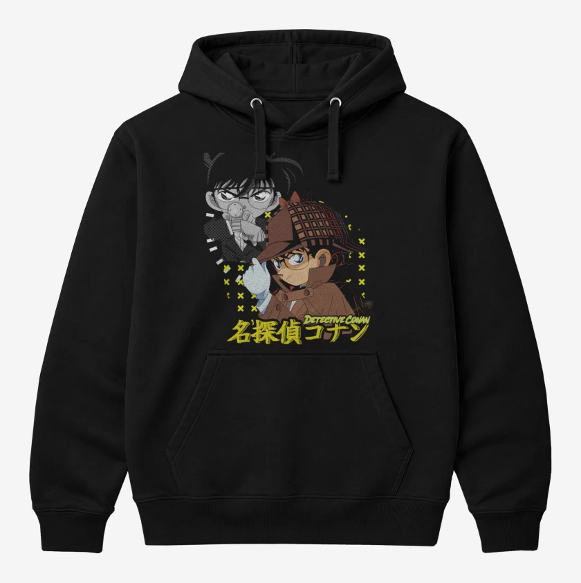 Polerón Canguro Negro de Detective Conan