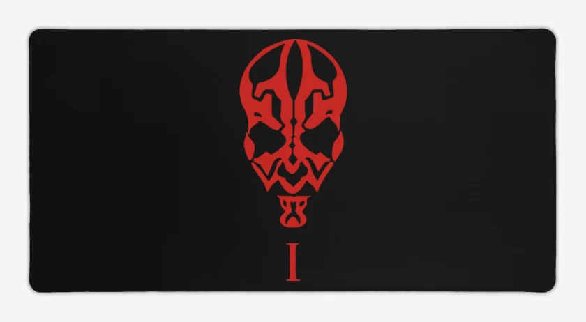 Mouse pad Gamer Negro de Darth maul