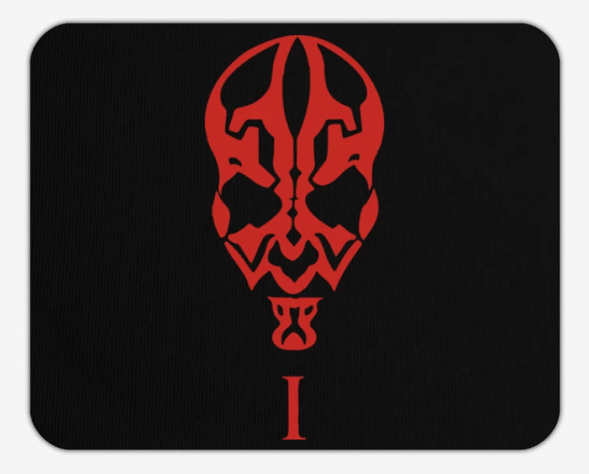 Mousepad Negro de Darth maul