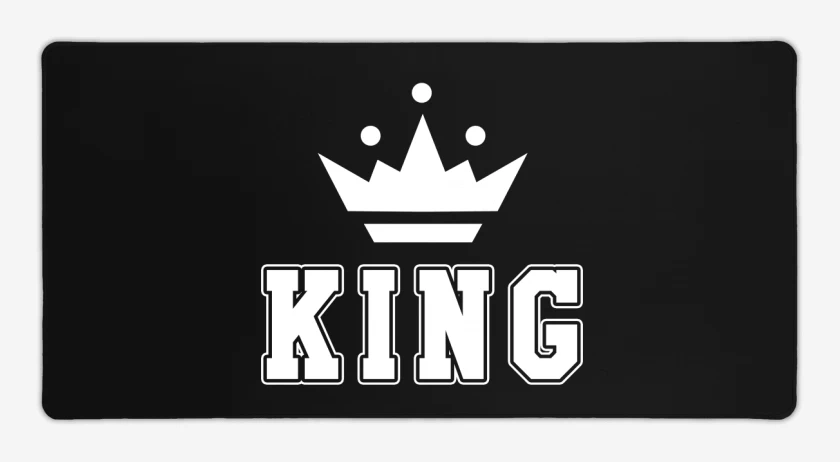 Mouse pad Gamer Negro de King