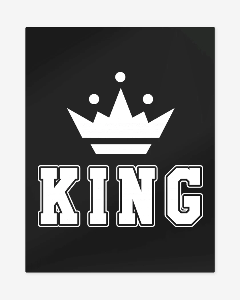 Print metalico Negro de King