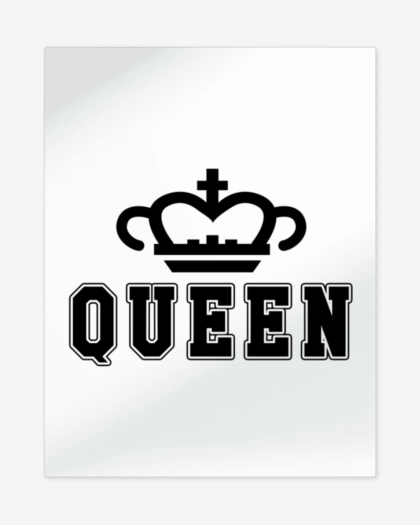Print metalico Blanco de Queen