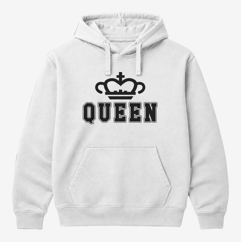 Polerón Canguro Blanco de Queen