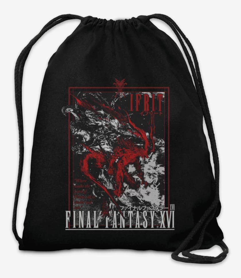 Mochila Negro de FFXVI Ifrit