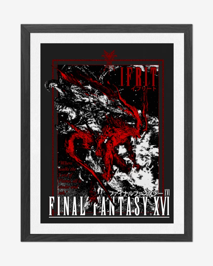Cuadro decorativo FFXVI Ifrit