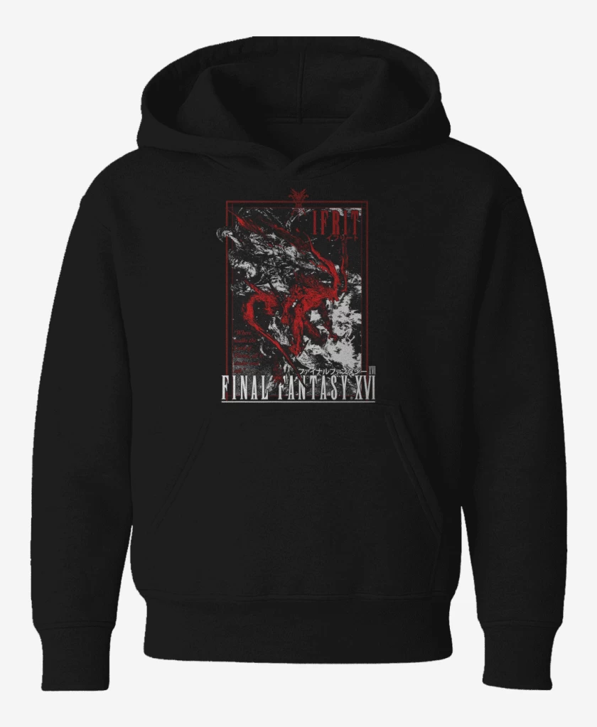 Poleron de niño Negro de FFXVI Ifrit