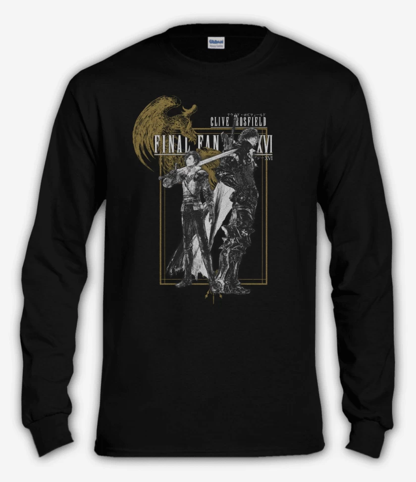 Polera manga larga Negro de FFXVI Clive Rosfile