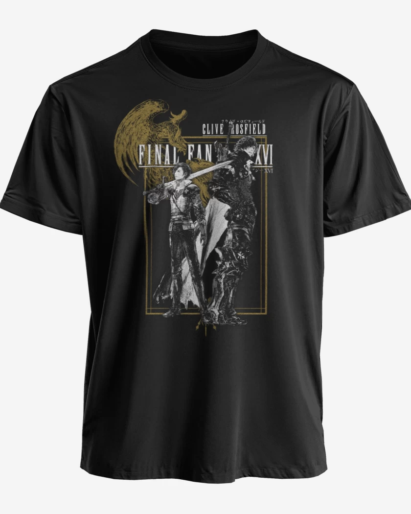 Polera premium Negro de FFXVI Clive Rosfile