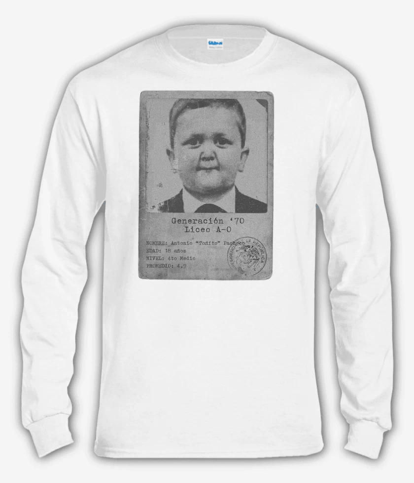 Polera manga larga Blanco de Toñito