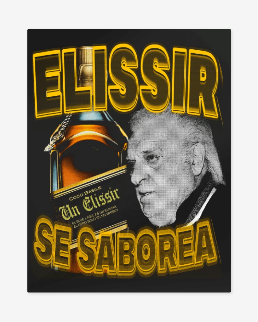 Print metalico Negro de Elissir