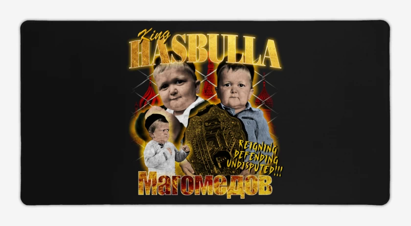 Mouse pad Gamer Negro de King Hasbulla