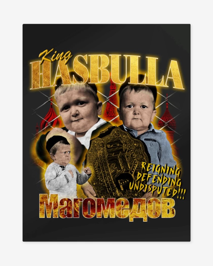 Print metalico Negro de King Hasbulla