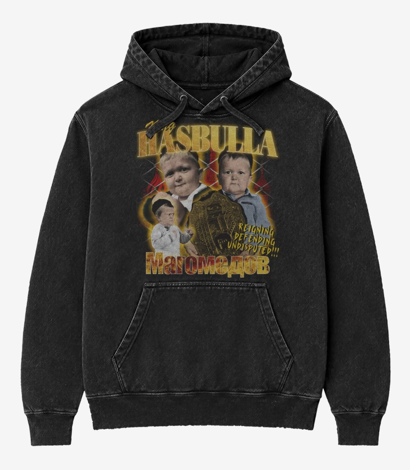 Poleron Canguro Acid Wash King Hasbulla