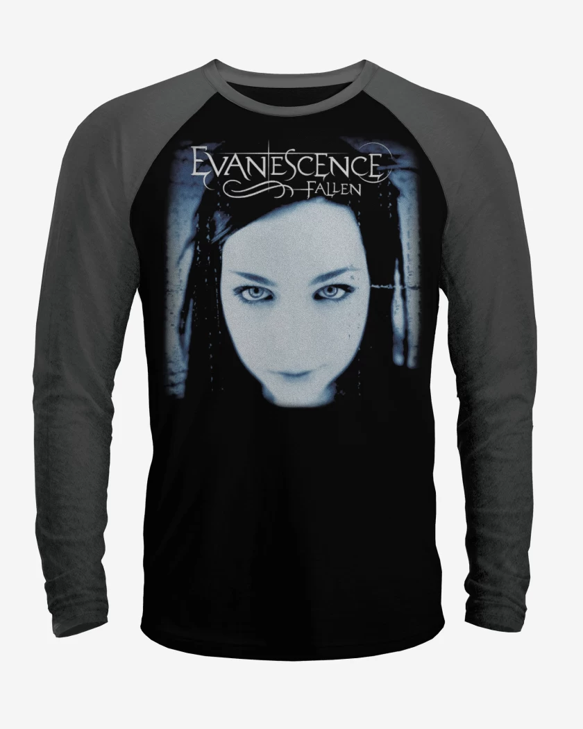 Polera Raglan Negro / Negro Heather de Evanescene Fallen 