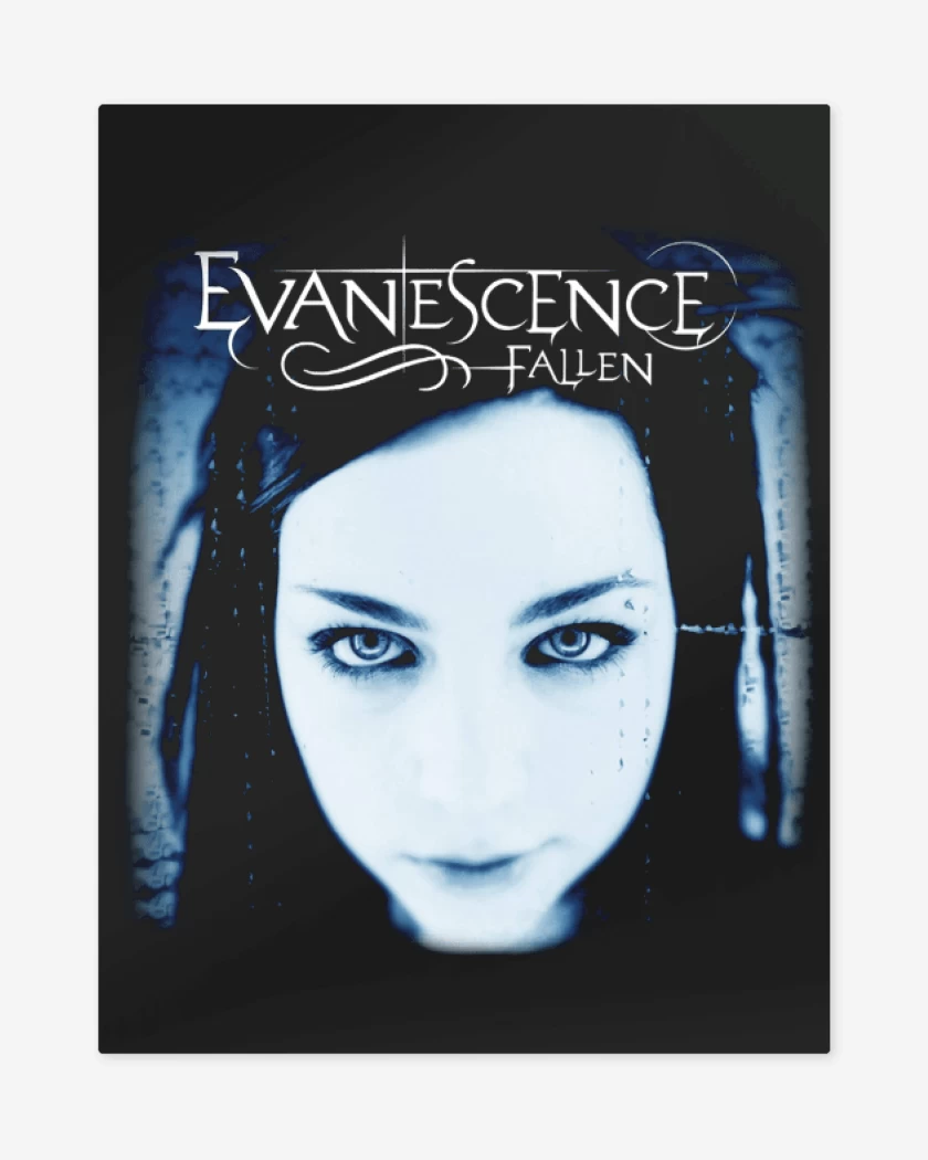 Print metalico Negro de Evanescene Fallen 