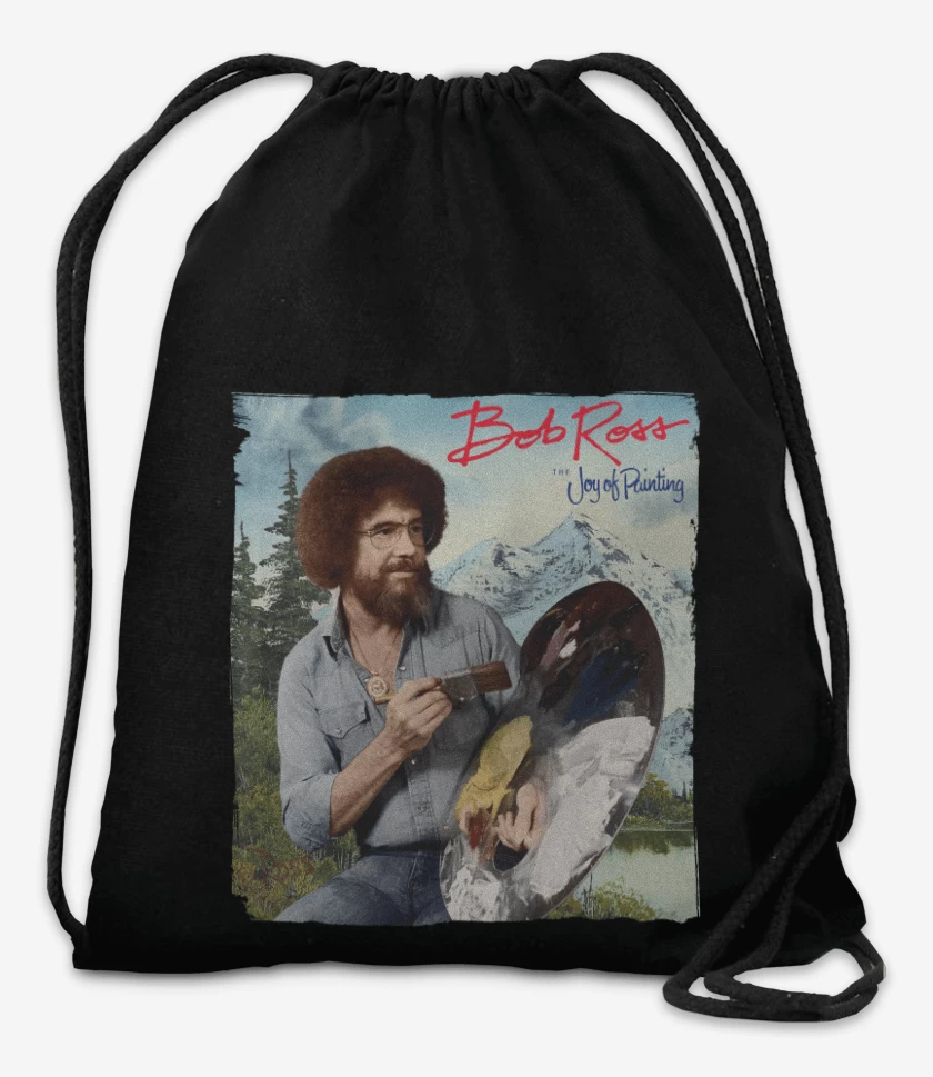 Mochila Negro de Bob Ross