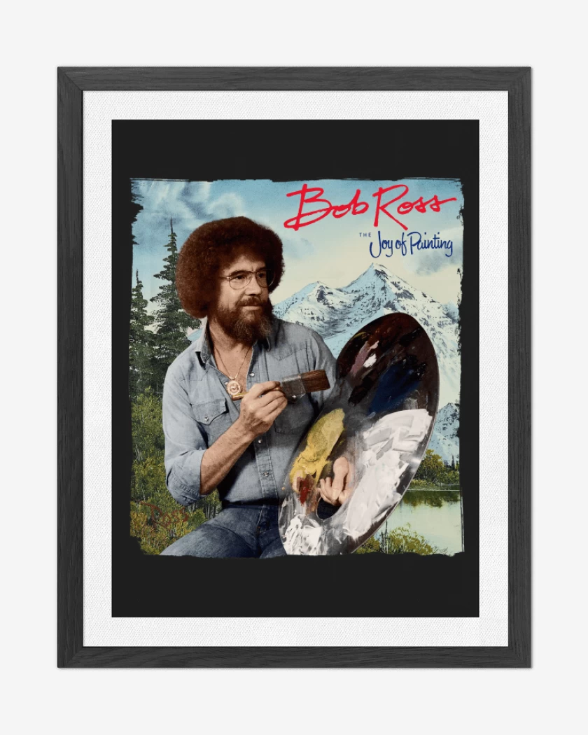 Cuadro decorativo Negro de Bob Ross