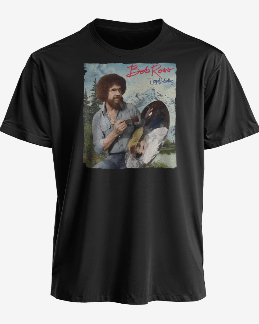 Polera premium Negro de Bob Ross