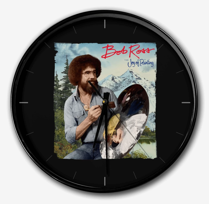 Reloj Negro de Bob Ross
