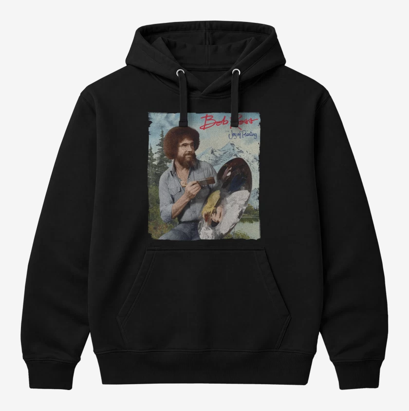 Polerón Canguro Negro de Bob Ross