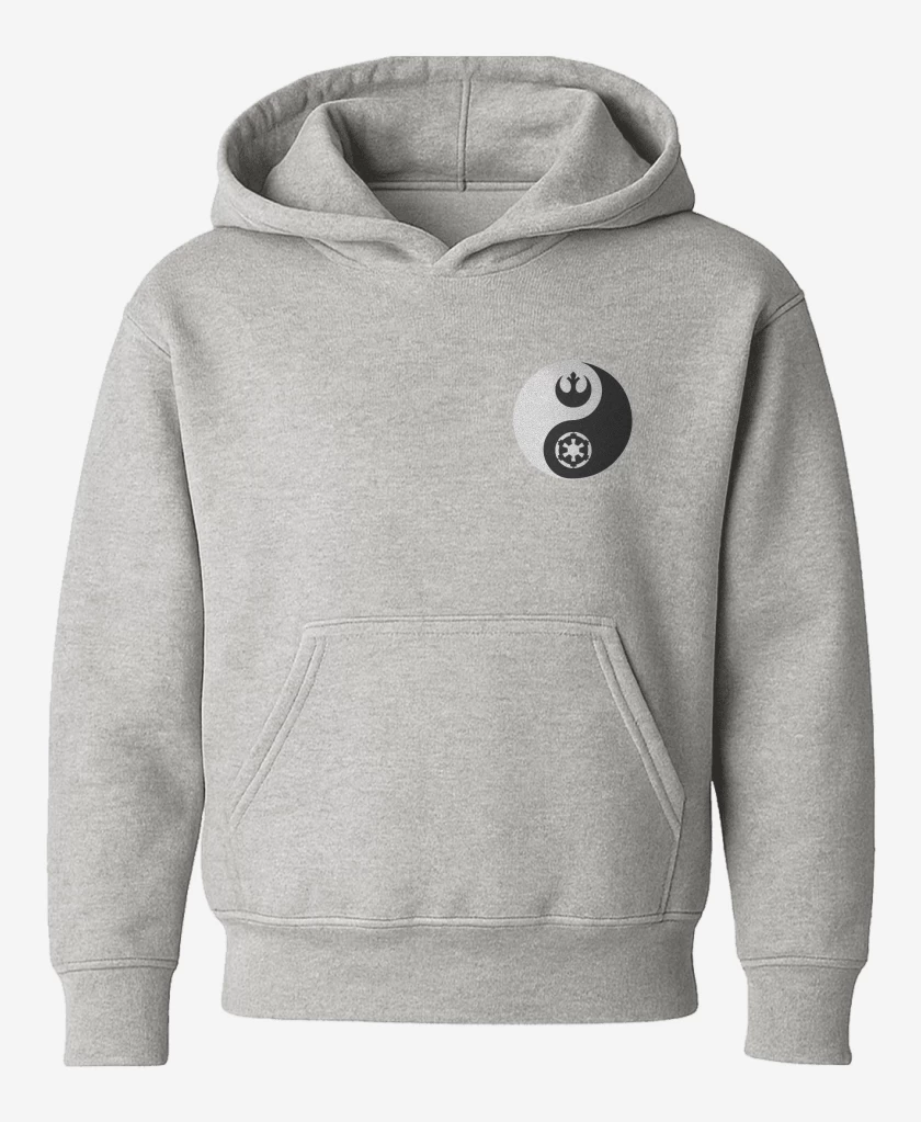 Poleron de niño Gris Melange de Ying yang Star wars