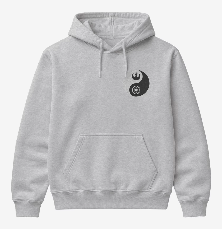 Poleron Canguro básico Ying yang Star wars