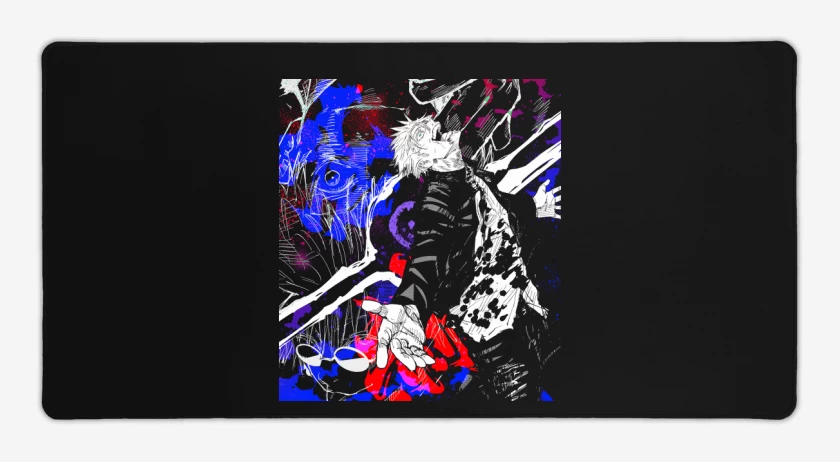 Mouse pad Gamer Negro de Gojo Satoru
