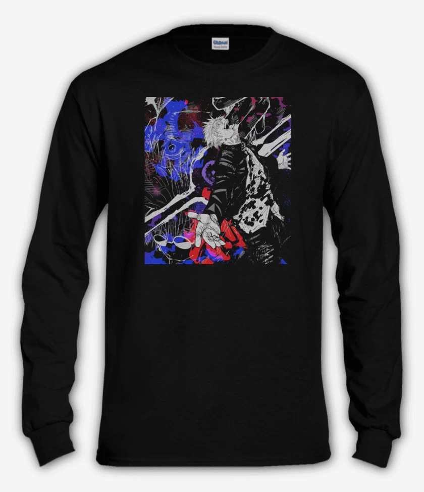 Polera manga larga Negro de Gojo Satoru