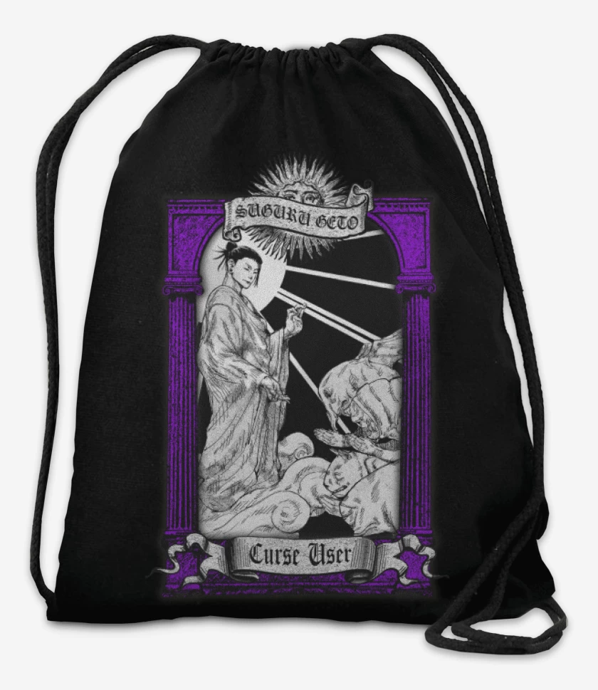 Mochila Negro de Santo Patrono de las Maldiciones