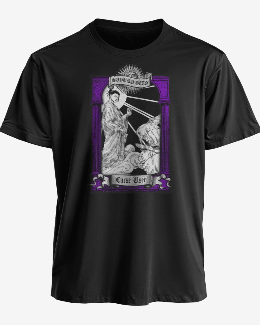 Polera premium Negro de Santo Patrono de las Maldiciones