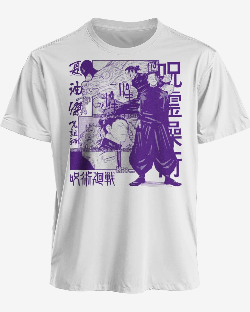 Polera premium Blanco de Jujutsu Kaisen Suguru Geto