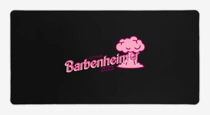 Mouse pad Gamer I Survived Barbenheimer 2023