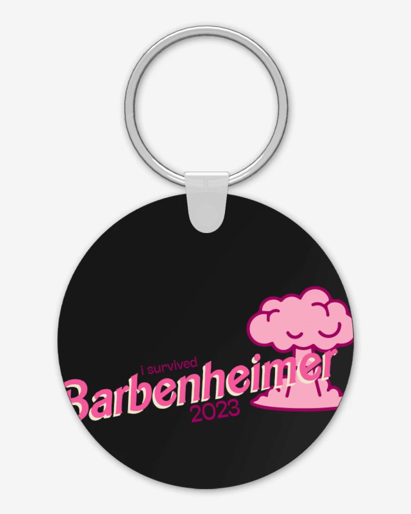 Llavero Negro de I Survived Barbenheimer 2023