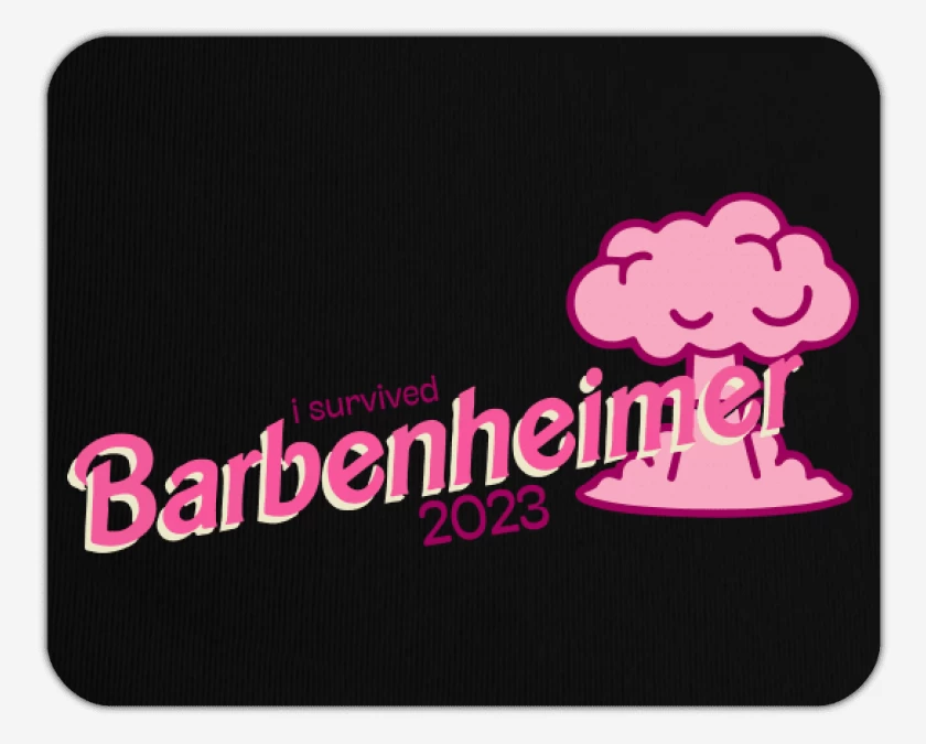 Mousepad I Survived Barbenheimer 2023