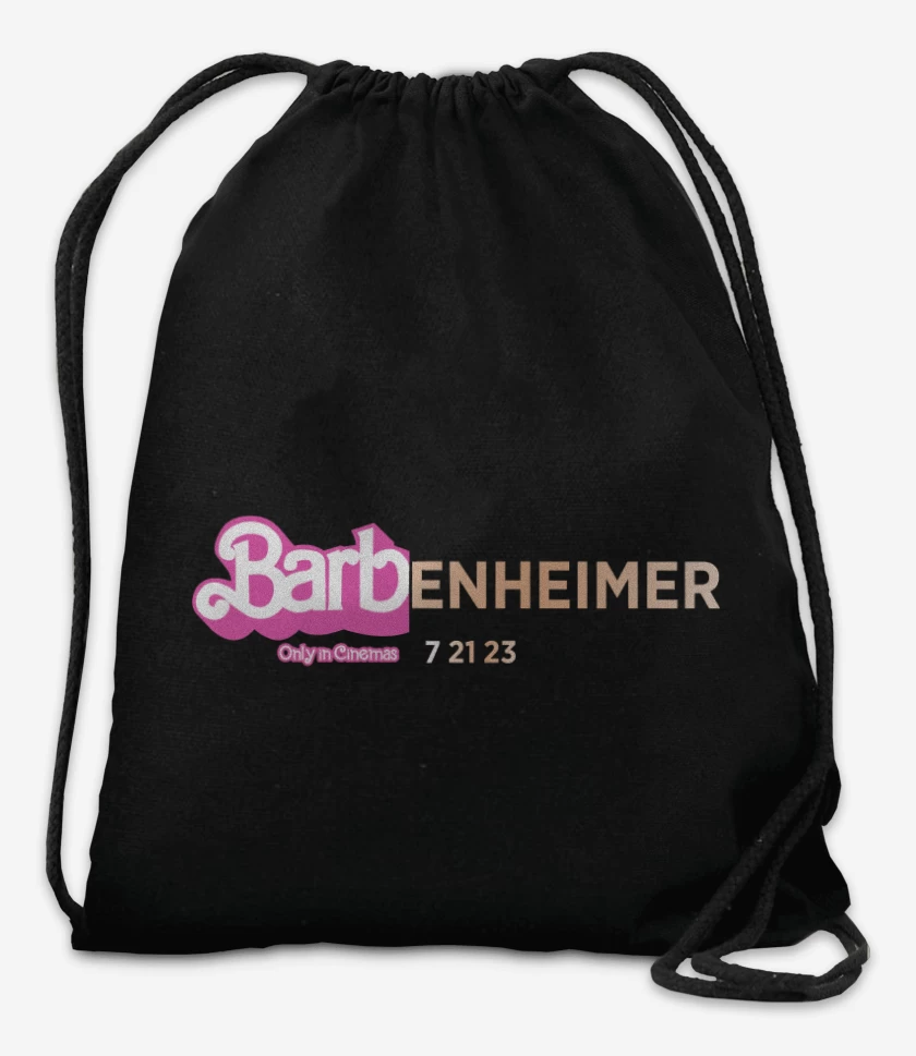 Mochila Negro de Barbenheimer Only in Cinemas