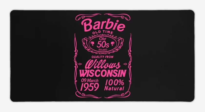 Mouse pad Gamer Barbie old time