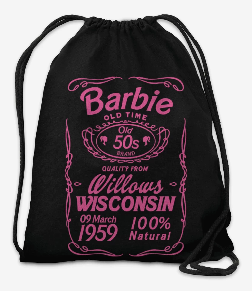 Mochila Negro de Barbie old time