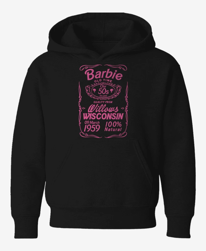 Poleron de niño Negro de Barbie old time