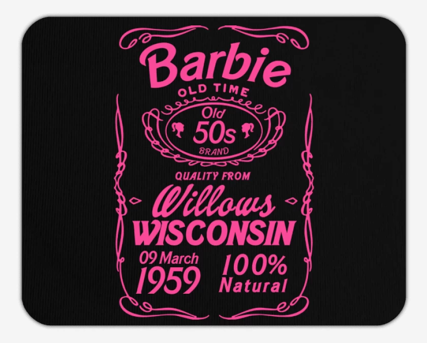 Mousepad Barbie old time