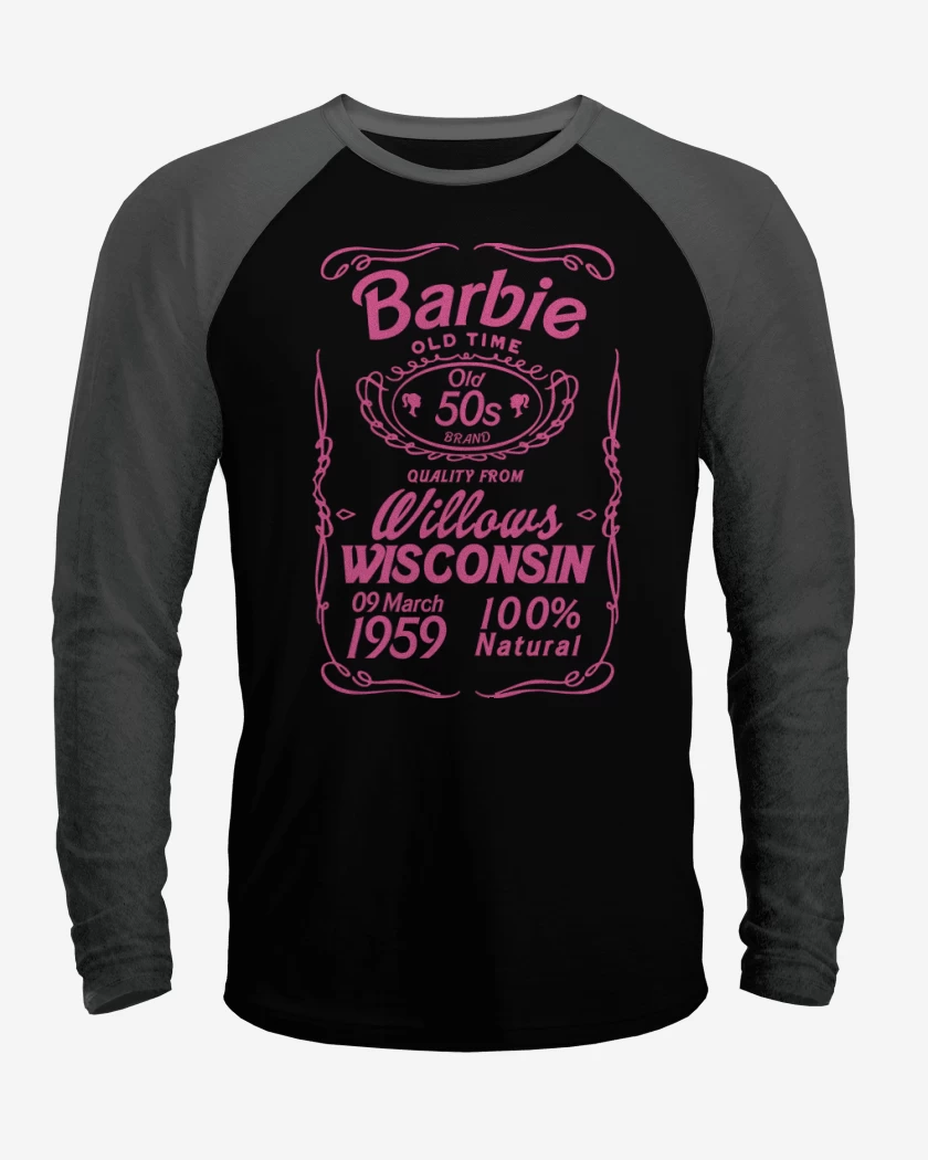 Polera Raglan Barbie old time