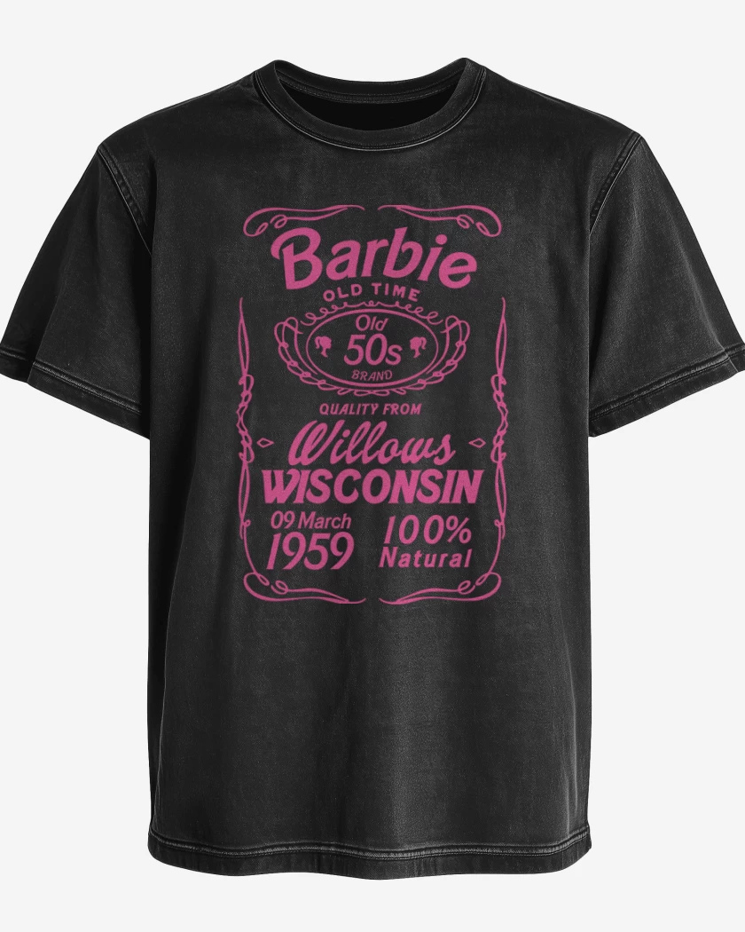 Polera desgastada Barbie old time