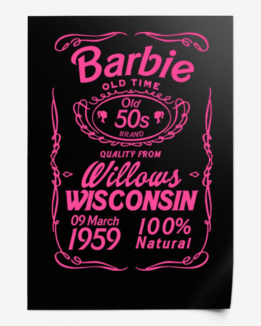 Print Barbie old time