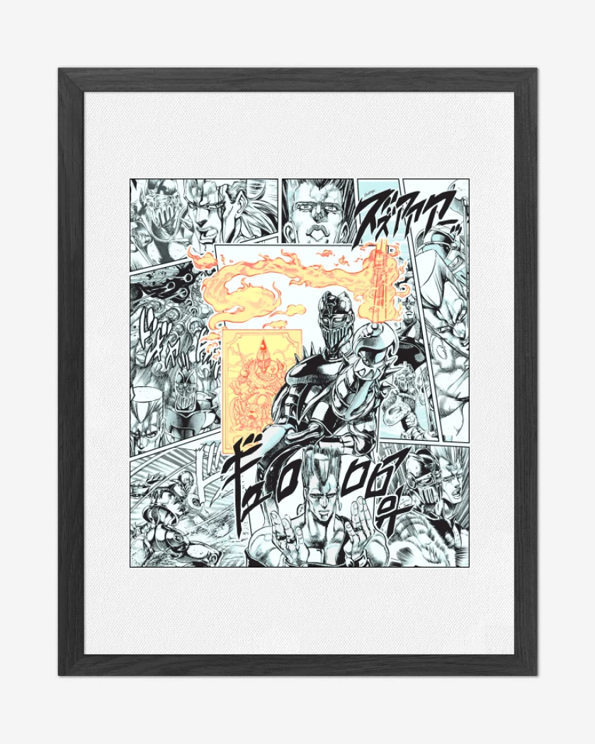 Cuadro decorativo Blanco de Polnareff & Silver Chariot