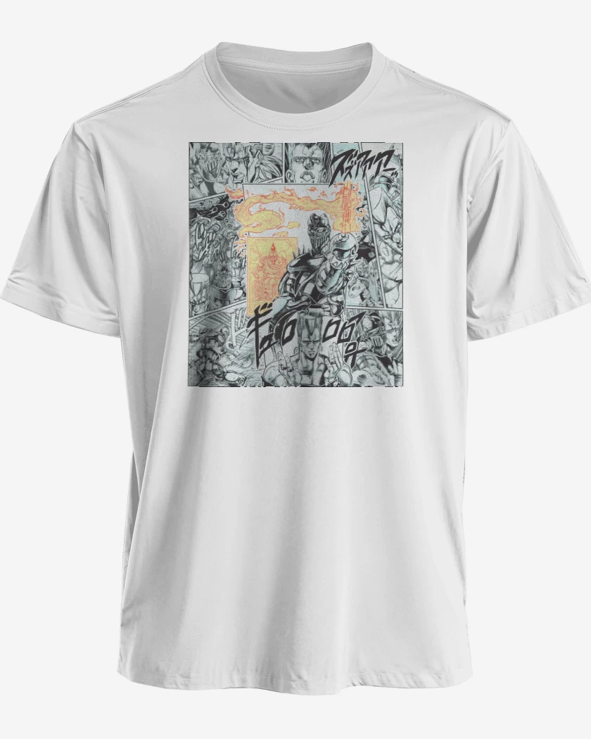 Polera premium Blanco de Polnareff & Silver Chariot