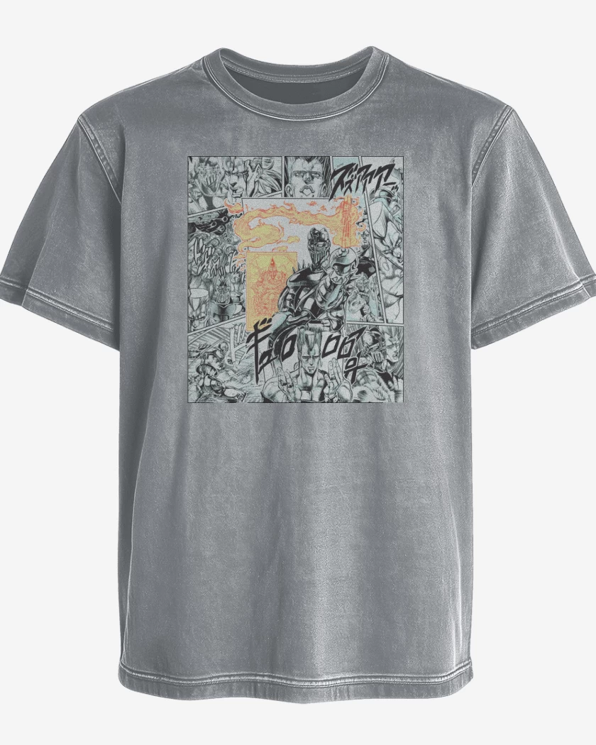 Polera desgastada Polnareff & Silver Chariot