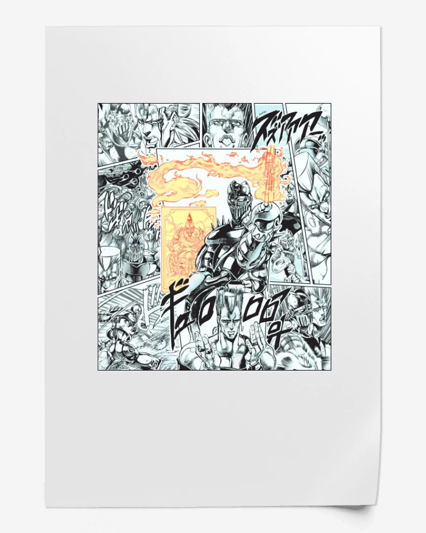 Print Polnareff & Silver Chariot