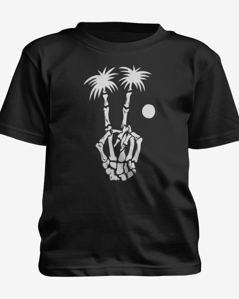 Polera de niño Blanco de Skull hand