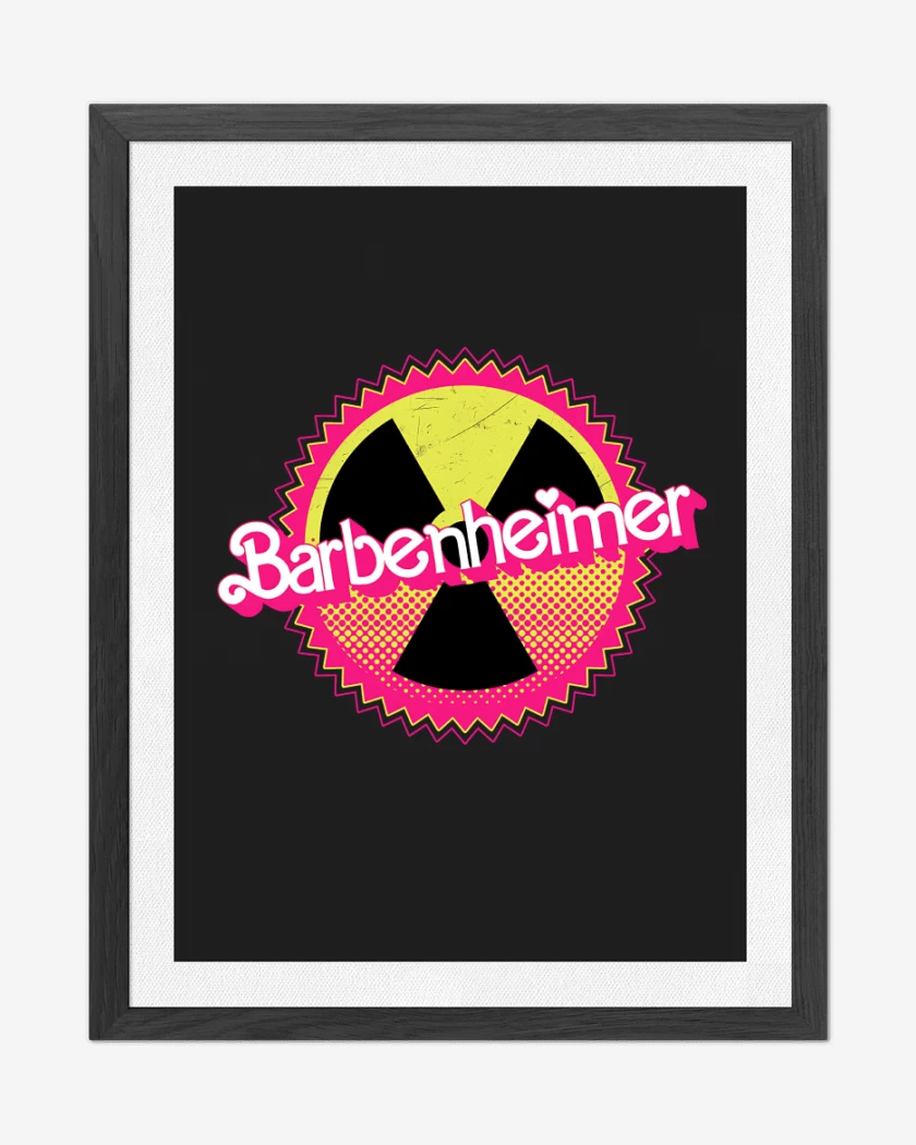 Cuadro decorativo Negro de Barbie Nuclear