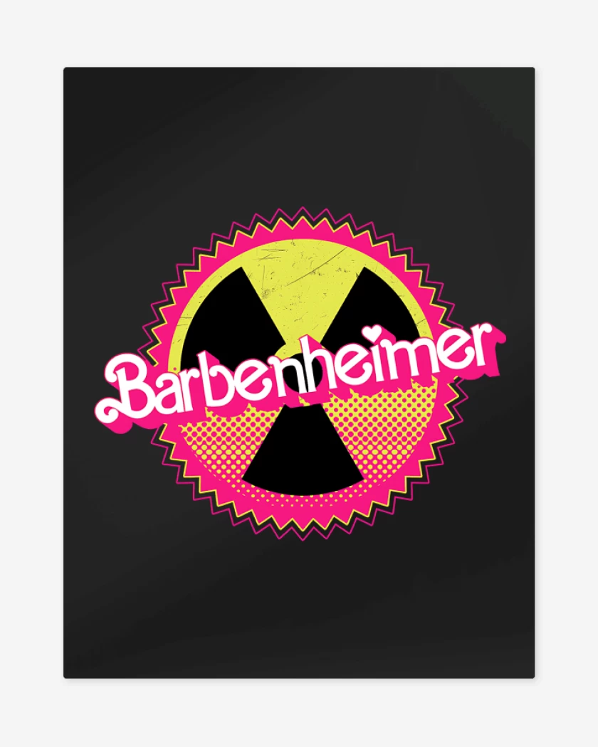 Print metalico Negro de Barbie Nuclear